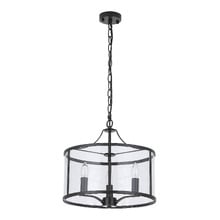 Vance Iron & Glass 3 Light Pendant